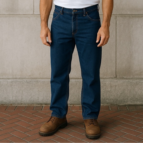 BRAND NEW CARHARTT CARPENTER JEANS Mens Dark Blue Original Dungaree Fit B237 - Picture 1 of 6